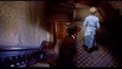 Vertigo (1958)Ellen Corby, Gough Street, San Francisco, California, James Stewart, camera above and stairs